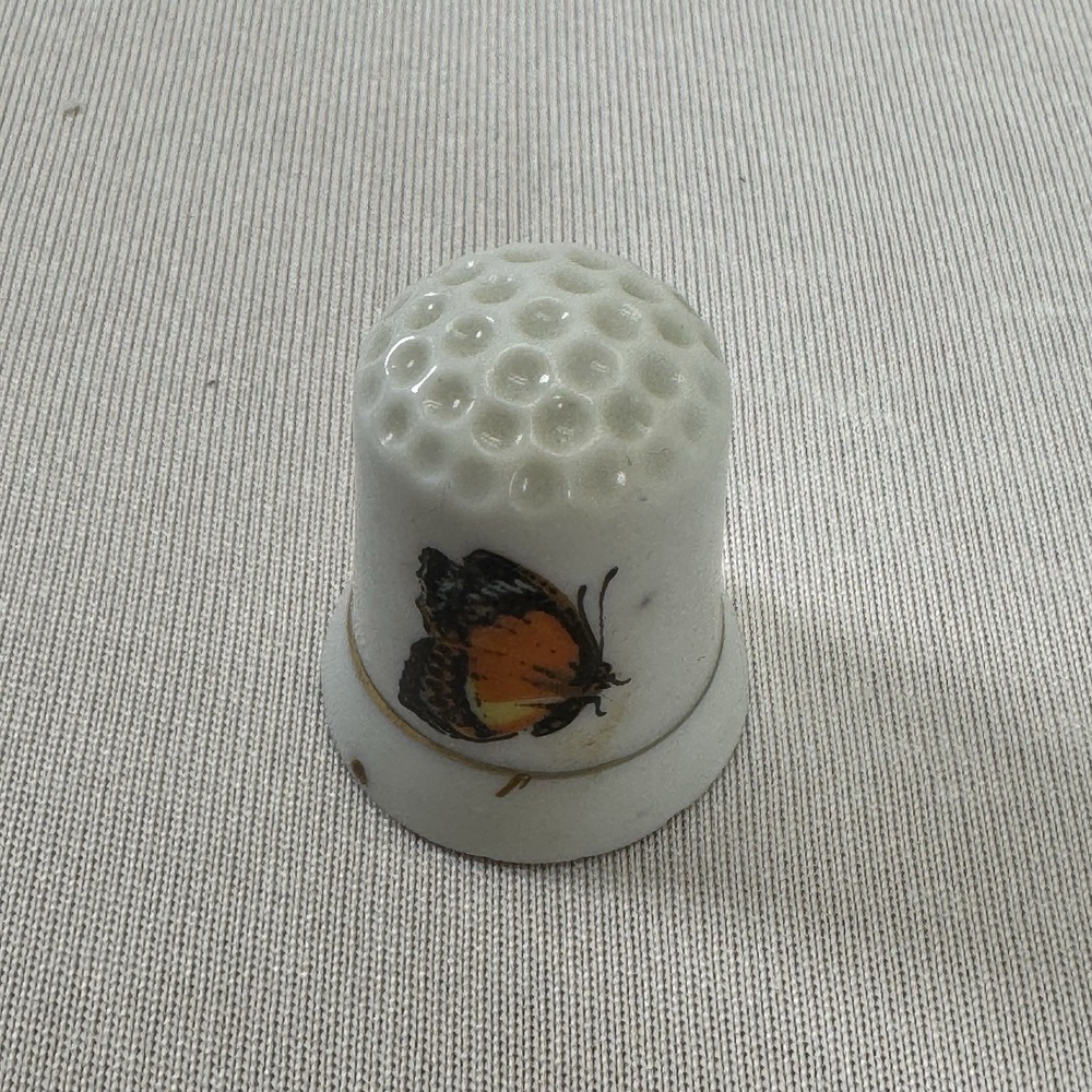 Butterfly Thimble Vintage Souvenir Collectible